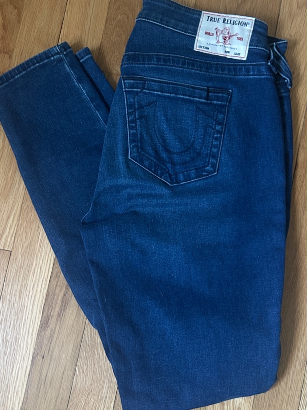 True Religion Halle Mid Rise Super Skinny Jeans Size 29.